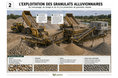 Exploitation des granulats (alluvions) - planche 2